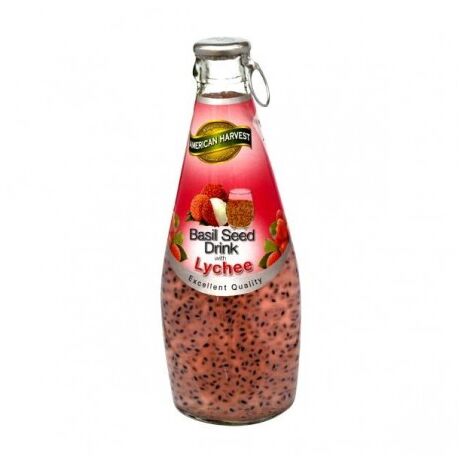 American Harvest Basil Seed Lychee Juice 290ml